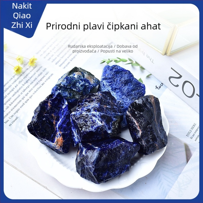 Geometrijski difuzijski kamen — kristalni mineralni ukras, brend Qiaozhixi Jewelry, materijal: kamen, tip materijala: kristal, stil: moderni minimalizam