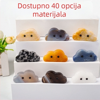 Prirodni kristalni sirovi kamen, moe lutka u kutiji iznenađenja, izložba oblaka ljubimac, ukrasi od ahata i žada