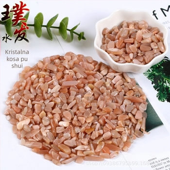 Šljunak od mjesečevog kamena za akvarij – narandžasti mjesečev kamen, polirani kristal (Materijal: mjesečev kamen, Marka: Pufa Crystal, Kategorija: Šljunak, Obrada: Poliranje, Vrsta materijala: Kristal)