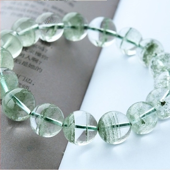 Narukvica od materijala Green Ghost, polirana površina, unisex, geometrijski dizajn, budističke perle