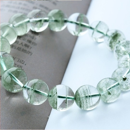 Narukvica od materijala Green Ghost, polirana površina, unisex, geometrijski dizajn, budističke perle