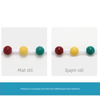 Lopta za vježbanje vida – nylon rope-beads, model Gathering and dispersing ball, za učenje i ured