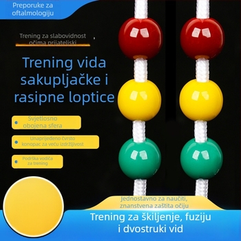 Kugla za trening vida za djecu — trening miopije i blagog strabizma, najlon kugla, pogodna za učenje, putovanje i ured — zima 2024