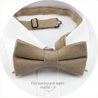Korduroy mašna za kravatu, unisex, plosna glava, korejski stil, satenski završetak, podstava od korduroja