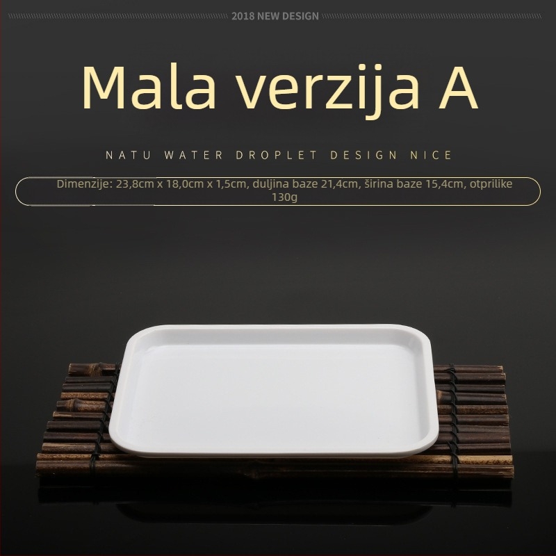 Melamin posuda, nepravilnog oblika, jednobojni dizajn, moderan minimalistički stil, pogodno za hotele i obroke