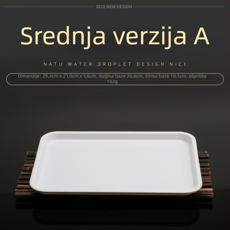Melamin posuda, nepravilnog oblika, jednobojni dizajn, moderan minimalistički stil, pogodno za hotele i obroke