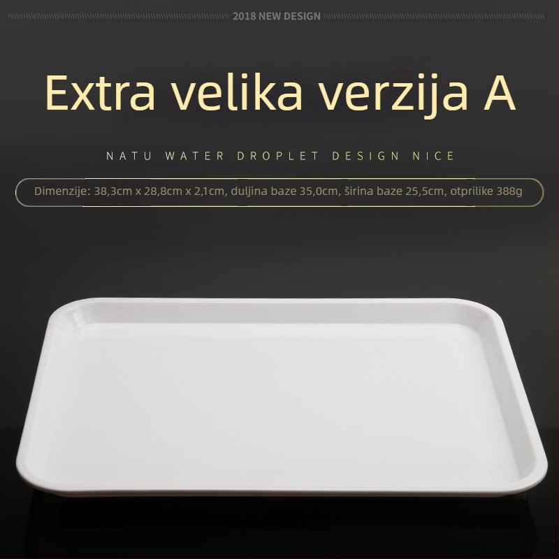 Melamin posuda, nepravilnog oblika, jednobojni dizajn, moderan minimalistički stil, pogodno za hotele i obroke