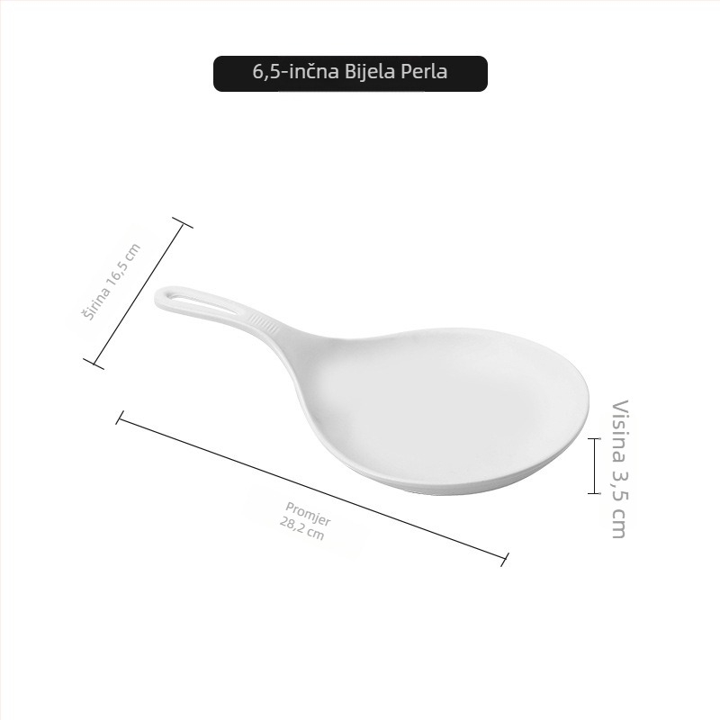 Ručni tanjur od melamina, nordijskog stila, jednostavan dizajn, za odrasle, nije pogodan za mikrovalnu pećnicu