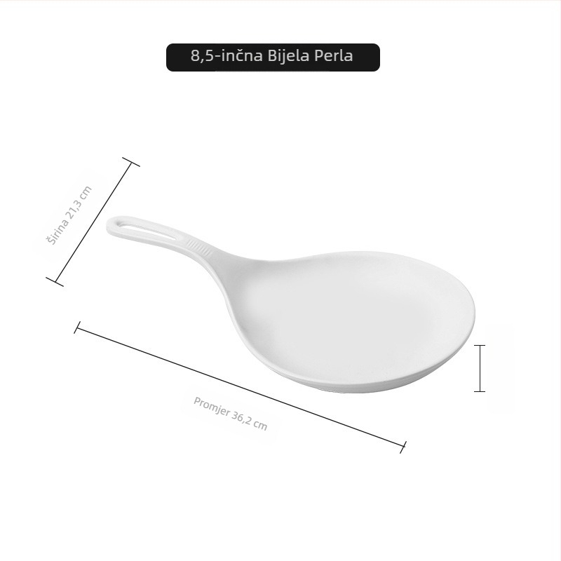 Ručni tanjur od melamina, nordijskog stila, jednostavan dizajn, za odrasle, nije pogodan za mikrovalnu pećnicu