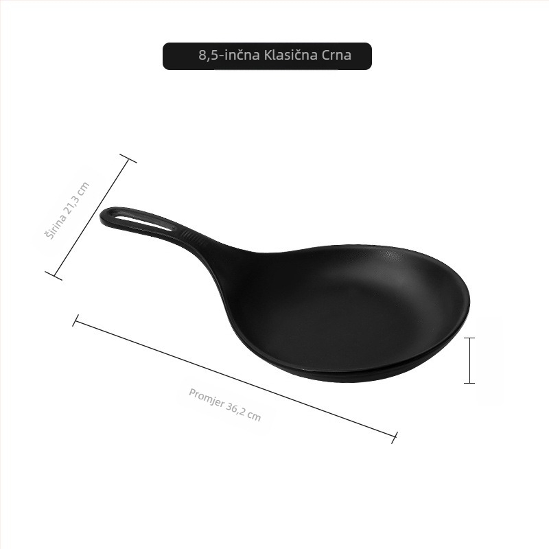 Ručni tanjur od melamina, nordijskog stila, jednostavan dizajn, za odrasle, nije pogodan za mikrovalnu pećnicu