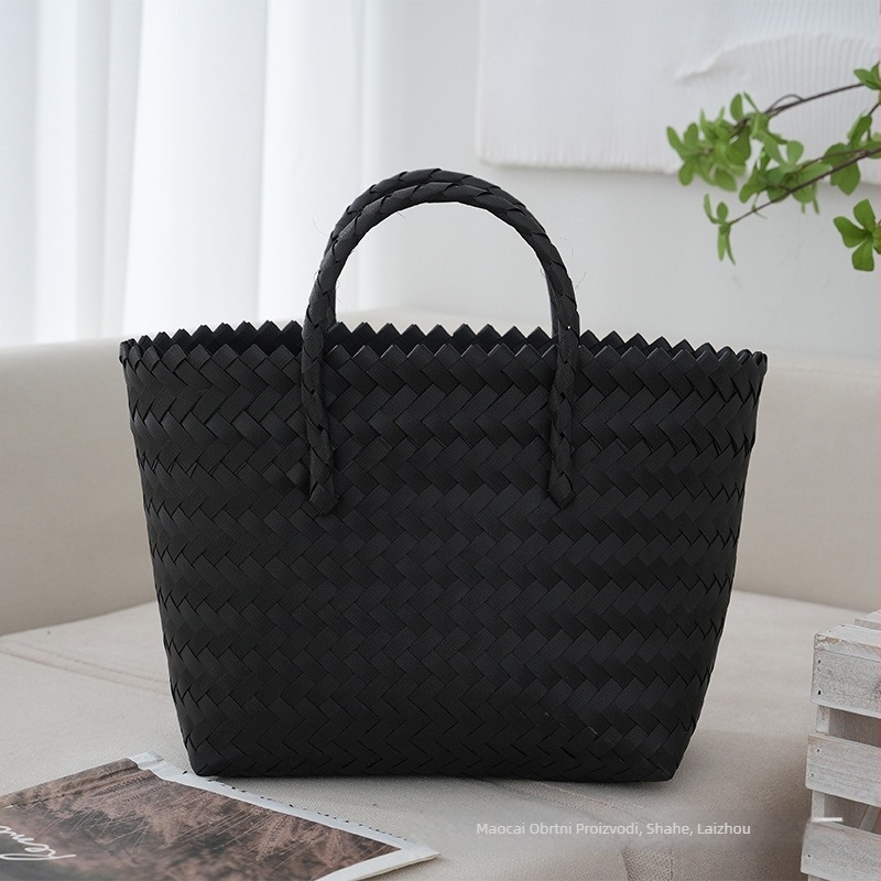 Maocai PU pletena torbica – vertikalni kvadratni oblik, osvježavajući i sladak stil, unutarnja džep za dokumente