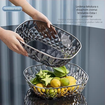 Plastični tanjur za voće, jednostavan stil, lansiran 2024.