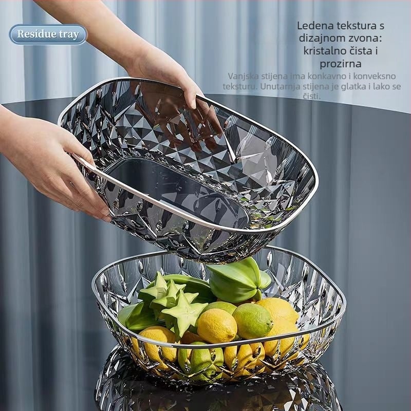 Plastični tanjur za voće, jednostavan stil, lansiran 2024.