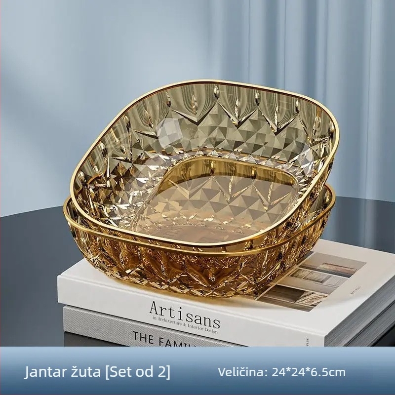 Plastični tanjur za voće, jednostavan stil, lansiran 2024.