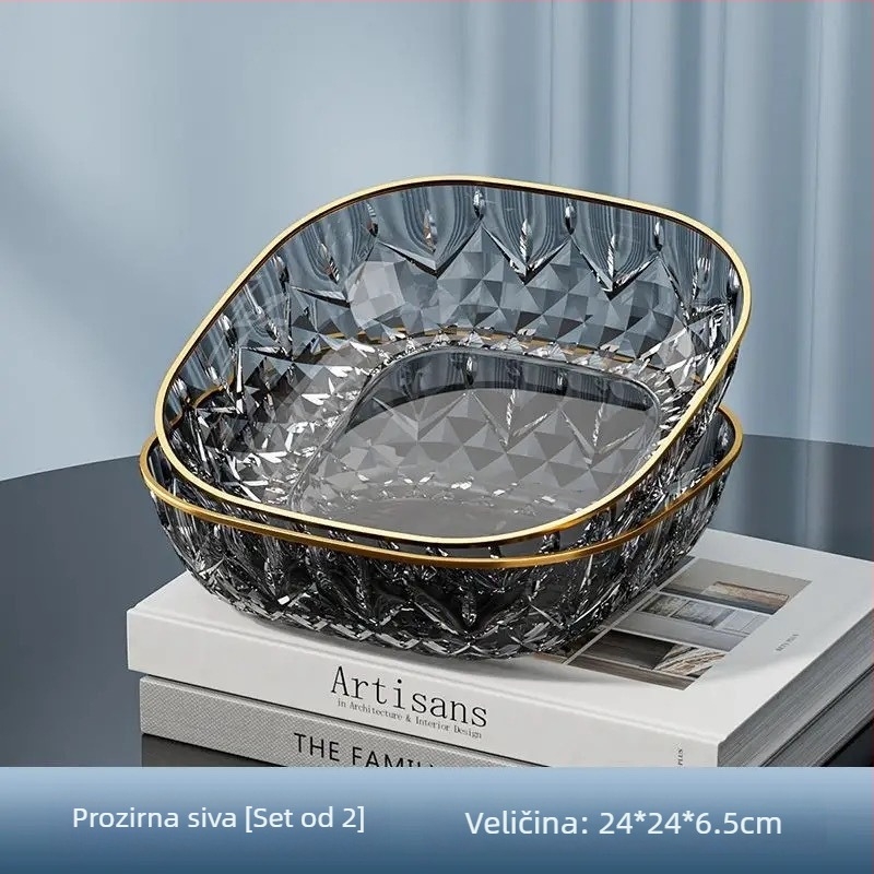 Plastični tanjur za voće, jednostavan stil, lansiran 2024.