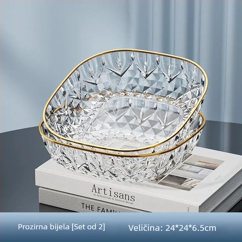 Plastični tanjur za voće, jednostavan stil, lansiran 2024.