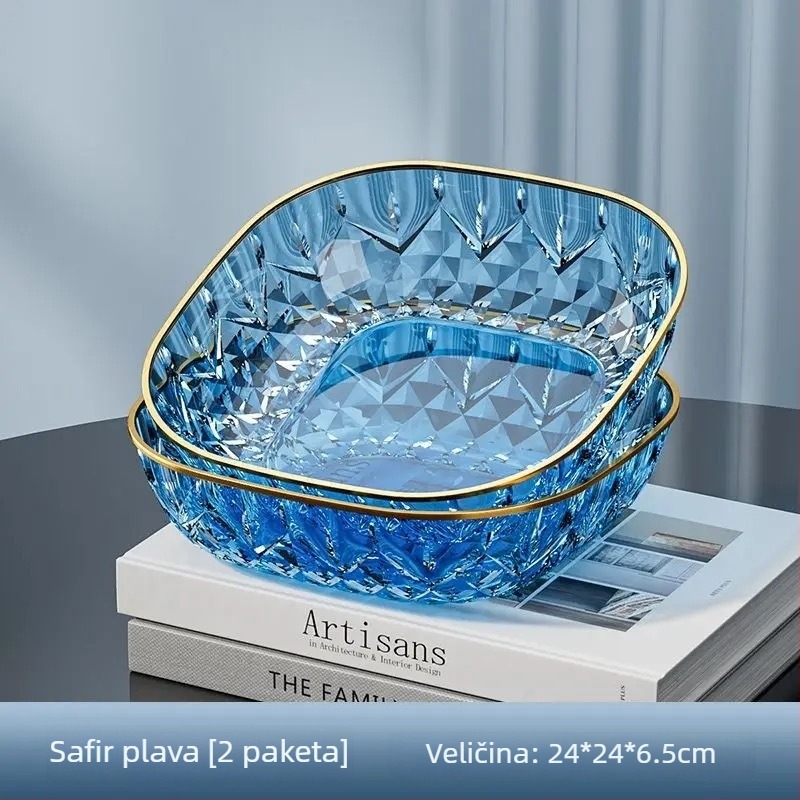 Plastični tanjur za voće, jednostavan stil, lansiran 2024.