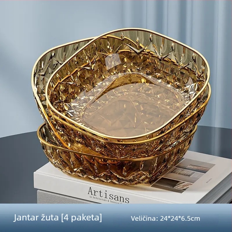 Plastični tanjur za voće, jednostavan stil, lansiran 2024.