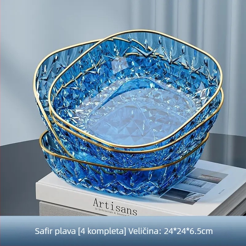 Plastični tanjur za voće, jednostavan stil, lansiran 2024.