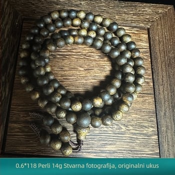 Narukvica od agarovog drveta s Buddha perlama | kineski stil, polirana izrada, poklon osobi, ljeto 2024 izdanje