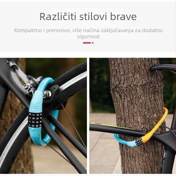 Brava za izlog od stakla sa šifrom, dvostrukim otvaranjem, zaštita od rezanja i krađe, U-oblik mortise brava