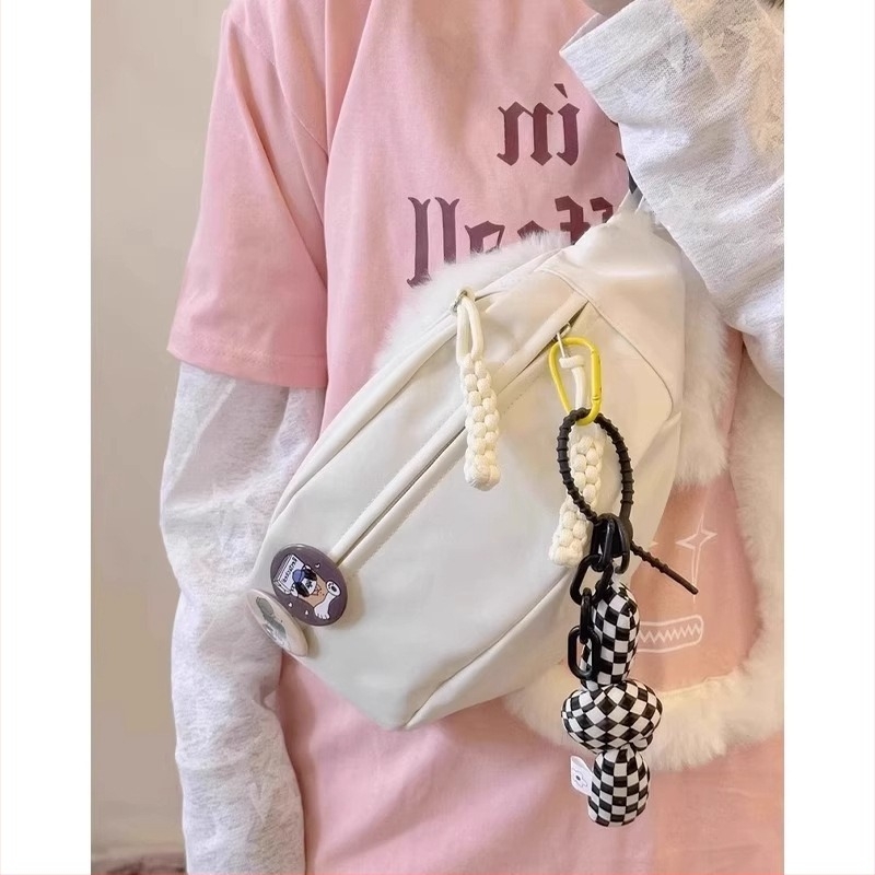 Ženska crossbody torba Dumpling, Oxford tkanina, podstava od najlona, zatvarač, proljeće 2025