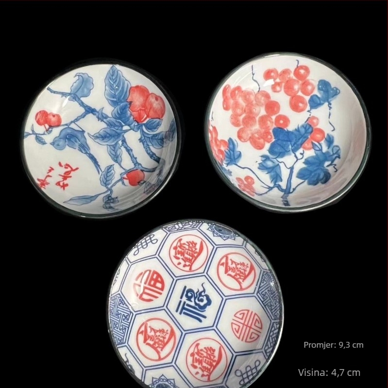 Yifang porcelanski tanjur za voće, novi kineski stil, lagani retro luksuz