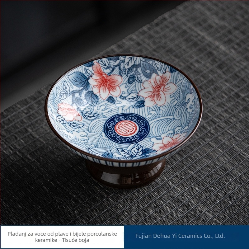 Yifang porcelanski tanjur za voće, novi kineski stil, lagani retro luksuz