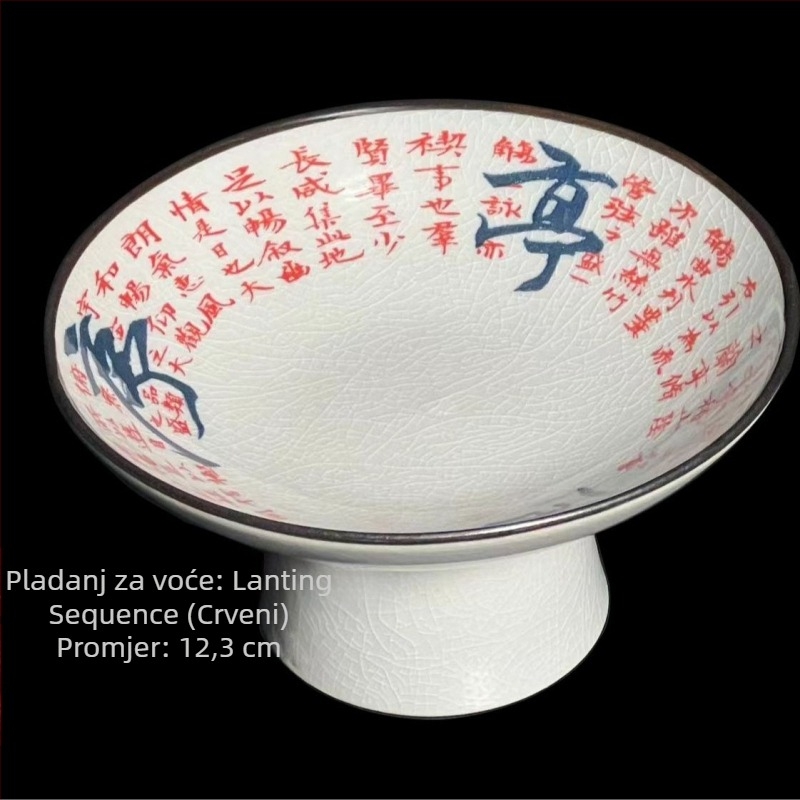Yifang porcelanski tanjur za voće, novi kineski stil, lagani retro luksuz