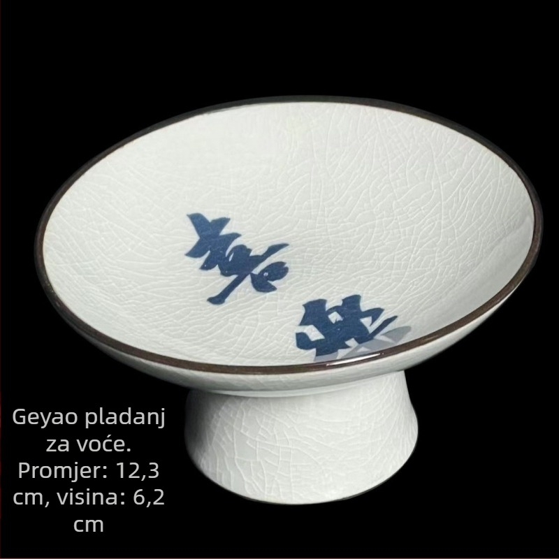 Yifang porcelanski tanjur za voće, novi kineski stil, lagani retro luksuz