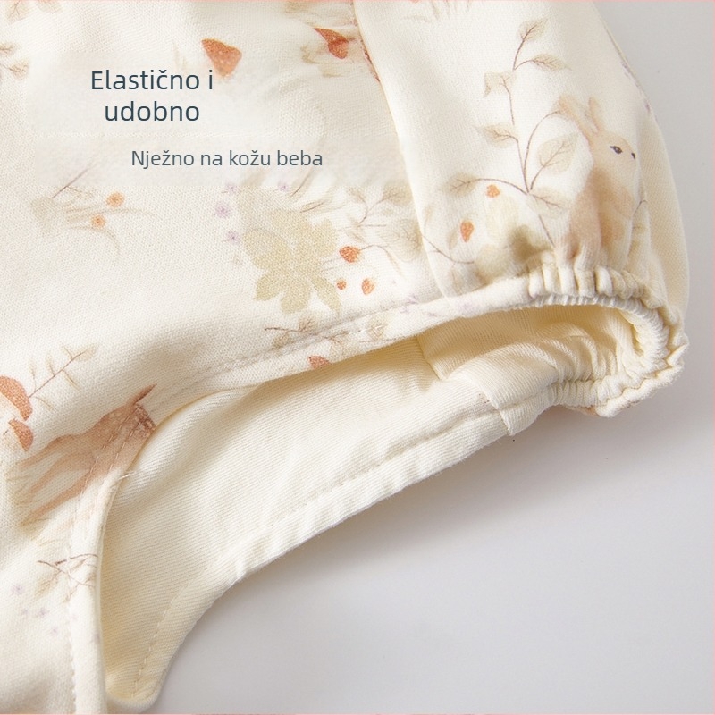 Little Sheep Dudu all-season bebi kapa od 100% pamuka, kupolast stil, zaštita fontaneli