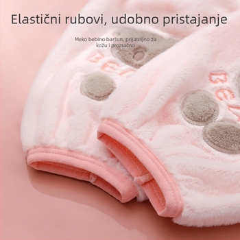 Duge plišane zaštitne rukave za odjeću, protiv prljavštine, poliester, uzorak crtani/anime, svjež stil