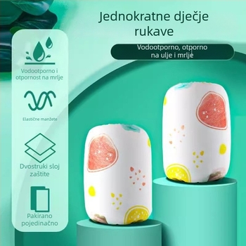 Jednokratne dječje oversleeve za ruke, zaštita od prašine, tkivni materijal, univerzalna prilagodba, monokromatski uzorak