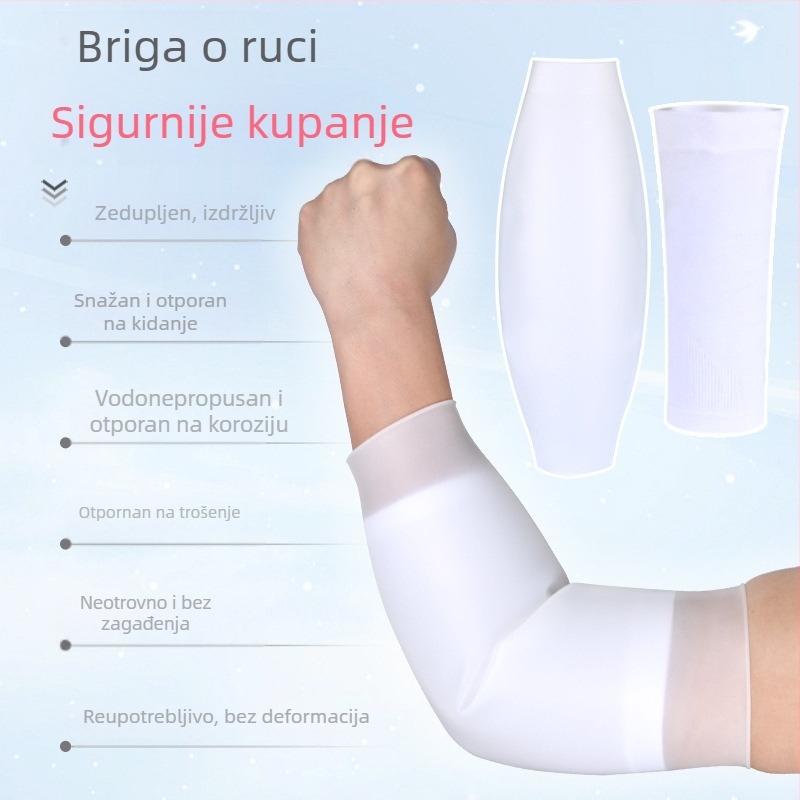 Silikonski zaštitni rukav za kupanje, vodootporan, moderan minimalistički stil, jednofarbni uzorak