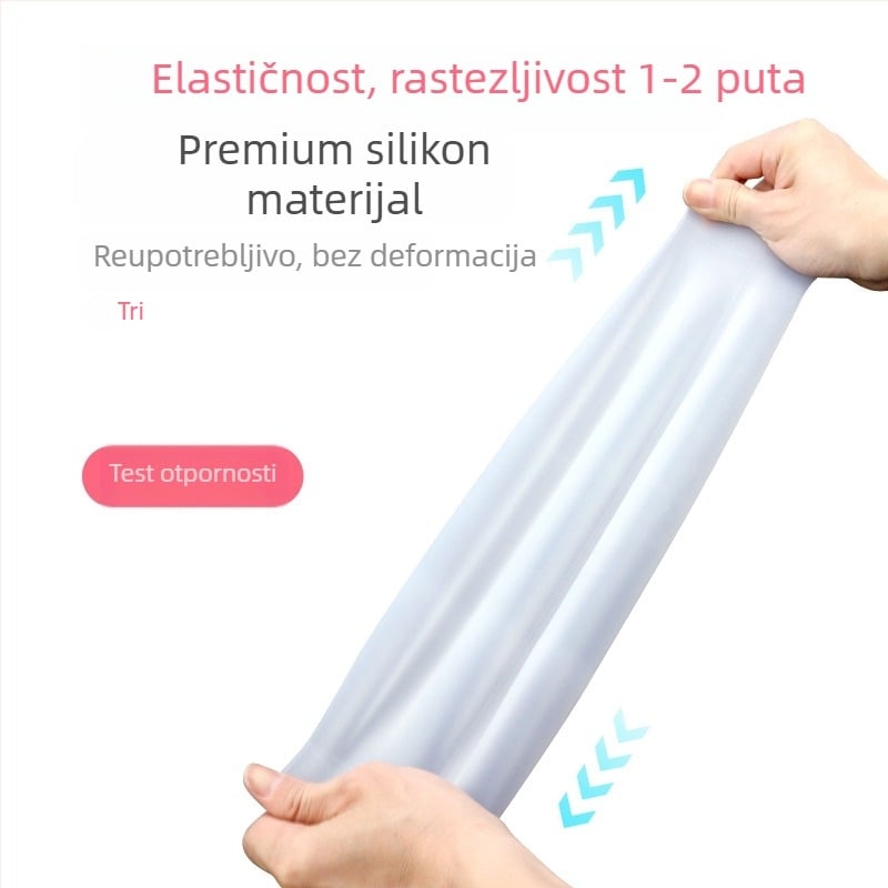 Silikonski zaštitni rukav za kupanje, vodootporan, moderan minimalistički stil, jednofarbni uzorak