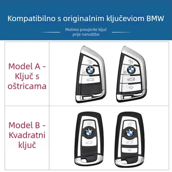 BMW kućište ključeva za serije 5 530, X1, 1. serije, 3. serije 320Li — cinkova zlitina, moderan stil, univerzalno