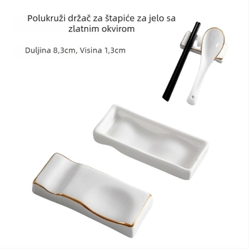 Držač štapića i žlice, keramika, Bone China, dvostruka namjena, mogućnost logotipa, lansirano 2020
