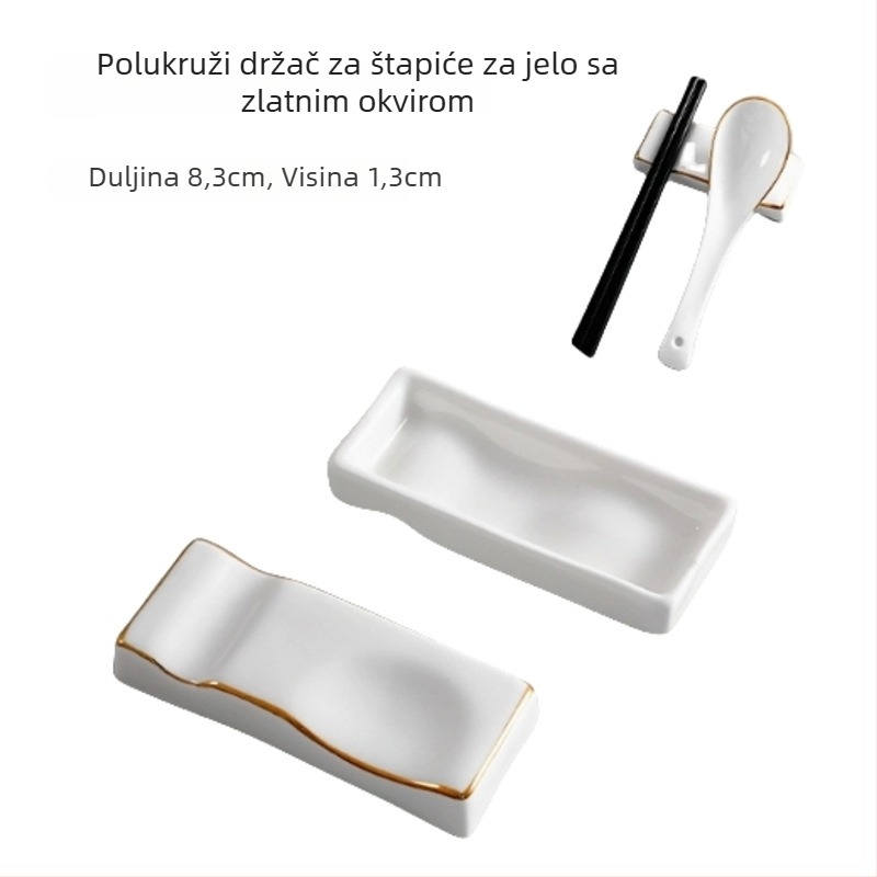 Držač štapića i žlice, keramika, Bone China, dvostruka namjena, mogućnost logotipa, lansirano 2020
