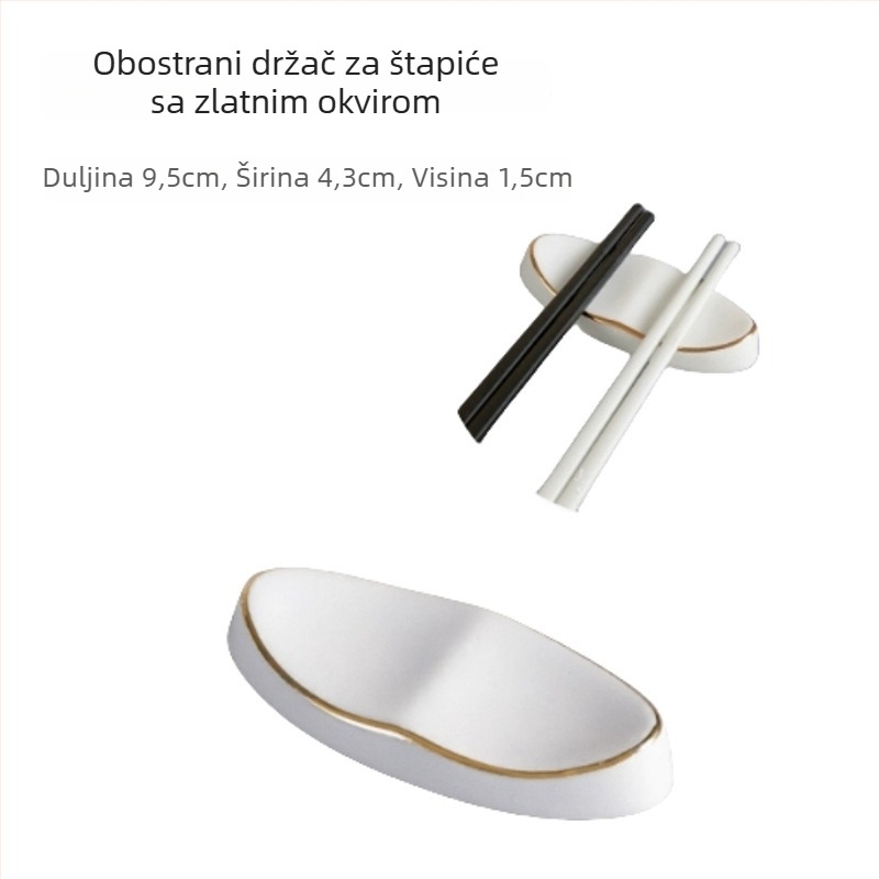 Držač štapića i žlice, keramika, Bone China, dvostruka namjena, mogućnost logotipa, lansirano 2020