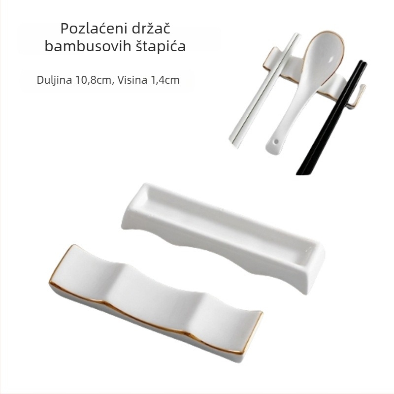 Držač štapića i žlice, keramika, Bone China, dvostruka namjena, mogućnost logotipa, lansirano 2020