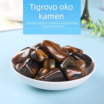 Tiger Eye šljunak za akvarij - prirodni kristalni šljunak nepravilnog oblika, 500 g