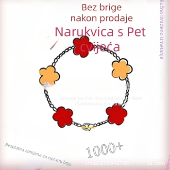 Narukvica od crvenog ahata sa zlatnim premazom, unisex dizajn lista, moderna ručna bižuterija