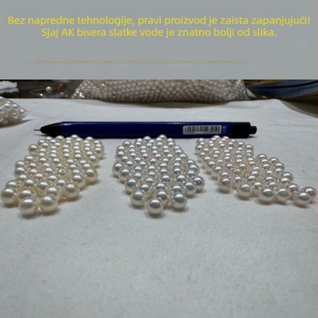 Kisspearl Prirodni slatkovodni biseri, okrugli zrnca, visok sjaj, proljeće 2025