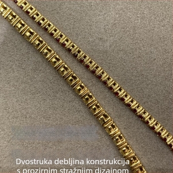 Bakrena narukvica s kamenjem, marka Yijiang, francuski retro stil, geometrijski oblik