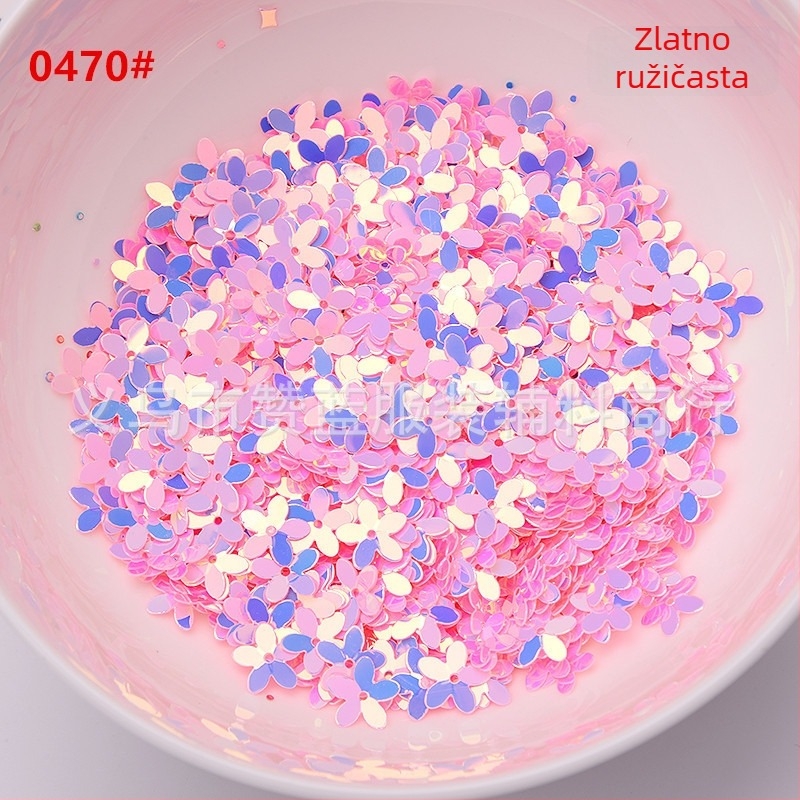 Zlatni fliteri za DIY nakit, 10 mm, 3D cvijet s pet listova, udubljene perle, ukras za vjenčanicu i odjeću