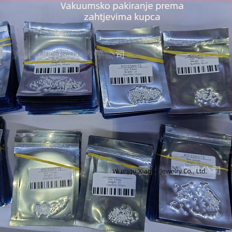 Premium 0.8–3 mm okrugli moissanit dragulj, boja D