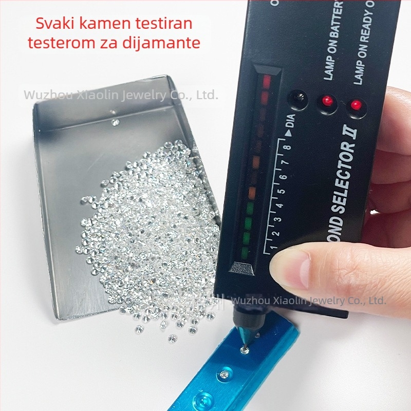 Premium 0.8–3 mm okrugli moissanit dragulj, boja D