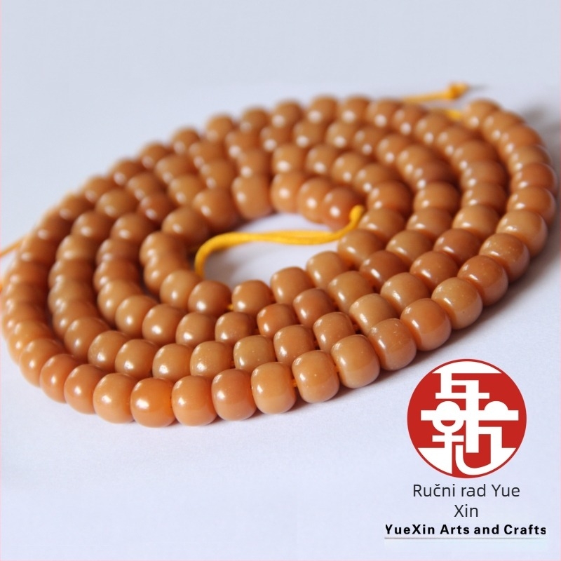 Narukvica Bodhi korijena s granatnim perlama, religiozni/totem stil, unisex — Yue New Technology