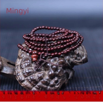 Narukvica od lobularnog crvenog sandalovog drva, 216 perlica, unisex stil nacionalnog duha, Ming Yi branda, mogućnost prilagodbe