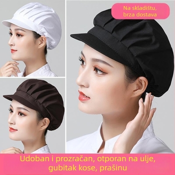 Šešir kuhara s duckbill stilom, prozračna mrežasta tkanina, otpornost na prašinu za radionicu i kuhinju, proljeće